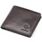 Суворий портмоне в гладкій шкірі на магнітах GRANDE PELLE 11307