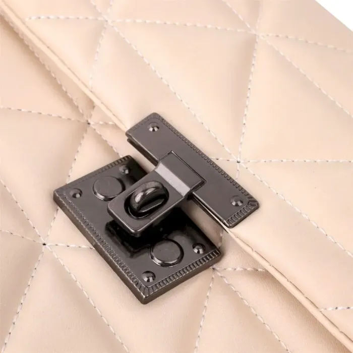 Красива сумка жіноча з еко-шкіри Vintage 18710 Бежевий