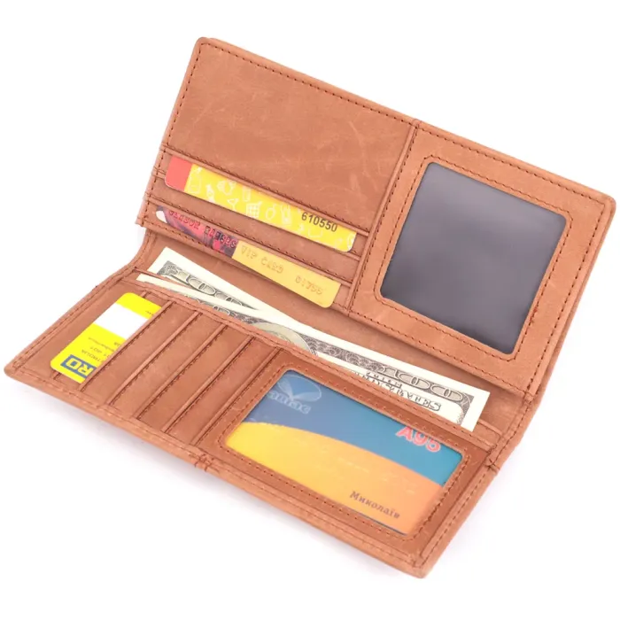 Гаманець унісекс у вінтажній натуральній шкірі 22853 Vintage Рудий