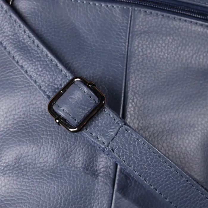 Красива сумка жіноча з натуральної шкіри Vintage 22995 Синій