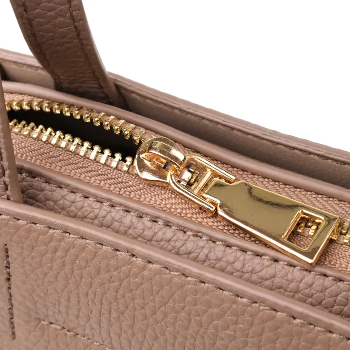 Стильна сумка жіноча з натуральної шкіри у формі трапеції Vintage 22918 Бежевий