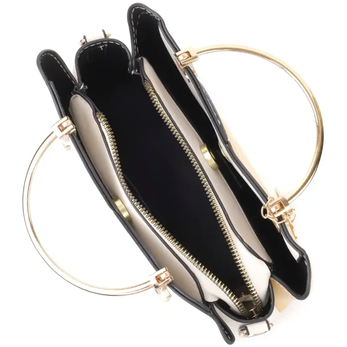 Елегантна жіноча сумка з якісної екошкіри Vintage 15129 Різнокольоровий