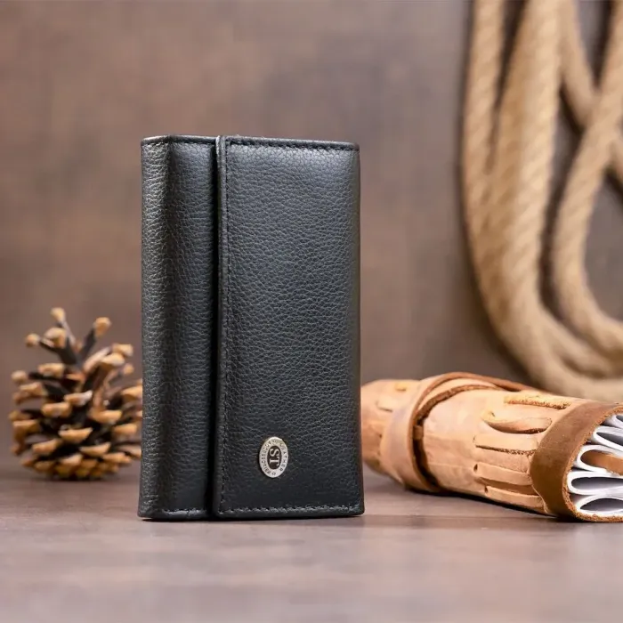 Ключниця-гаманець жіноча ST Leather 19221 Чорна