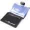 Візитниця унісекс з натуральної гладкої шкіри GRANDE PELLE 22941 Чорна