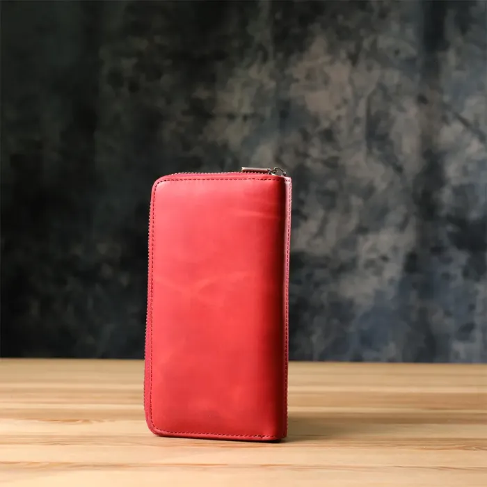 Унікальний жіночий гаманець з матової натуральної шкіри Tony Perotti 20834_1 (2250 rosso) Червоний