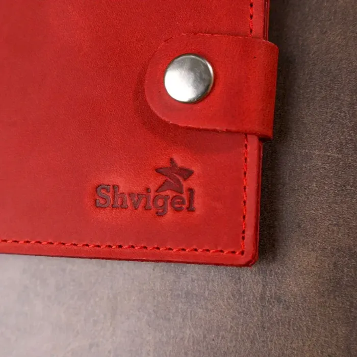 Невелике жіноче вінтажне портмоне Shvigel 16455 Червоний