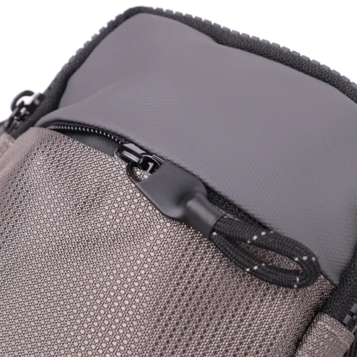 Зручна слінг сумка для подорожей із якісного текстилю Vintage 22869 Сірий