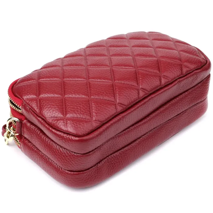 Сумка на три відділення для жінок з натуральної шкіри Vintage 22889