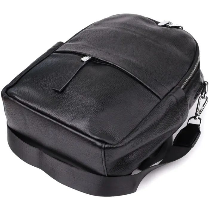 Надійний жіночий рюкзак з натуральної шкіри Vintage 23060 Чорний