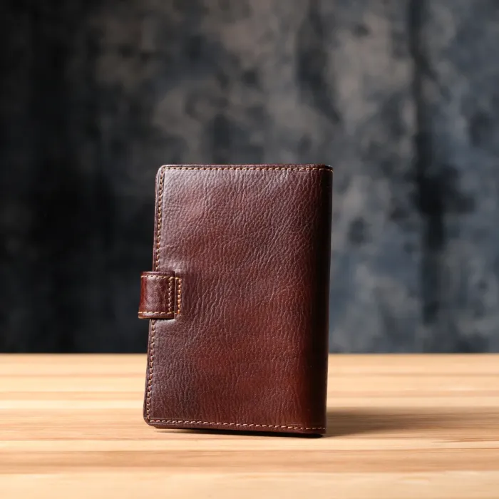 Обкладинка на документи із зернистої натуральної шкіри Tony Perotti 20887_1 (1423A moro) Коричневий