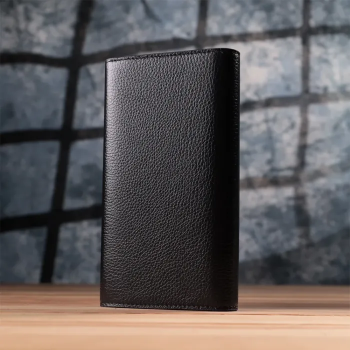 Містке портмоне для жінок з натуральної шкіри Tony Bellucci 22887 Чорний