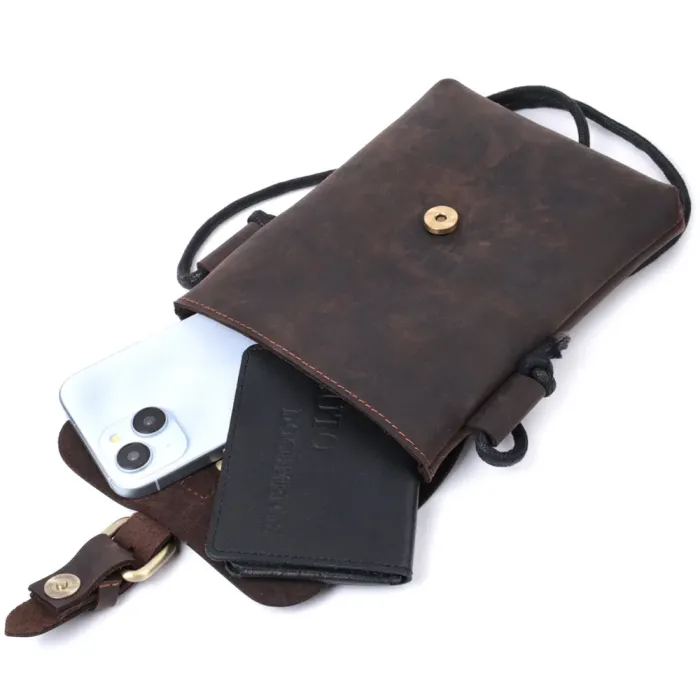 Вінтажна сумка через плече з натуральної шкіри Vintage 15084 Коричневий