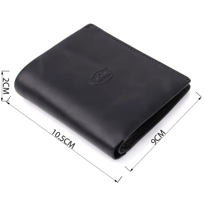 Чоловічий вертикальний гаманець з матової натуральної шкіри Tony Perotti 20832_1 (1165 nero) Чорний