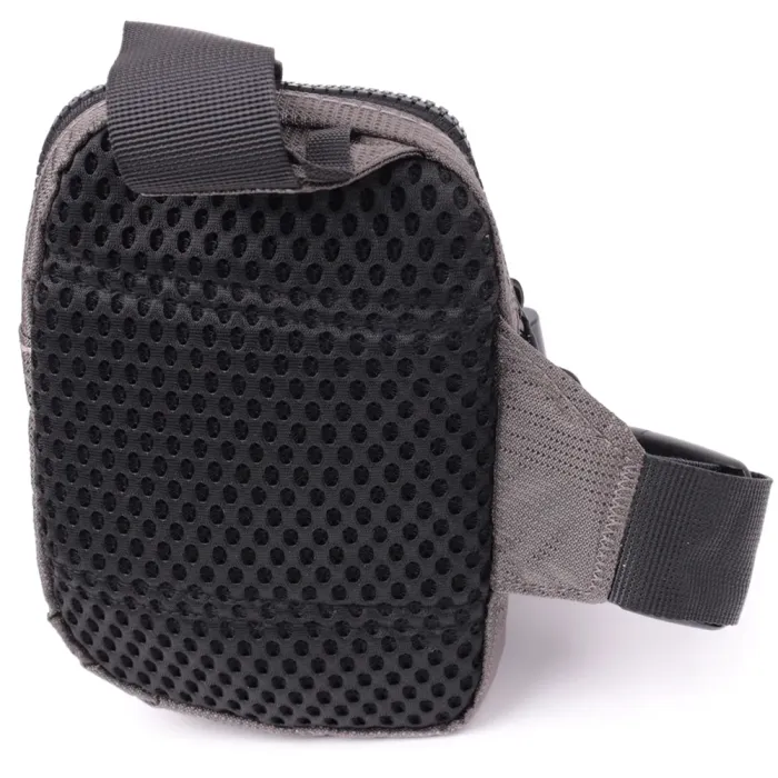 Зручна слінг сумка для подорожей із якісного текстилю Vintage 22869 Сірий