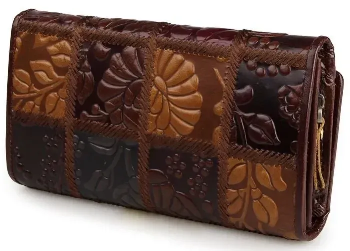 Кошелек женский Vintage 14349 кожаный Коричневый