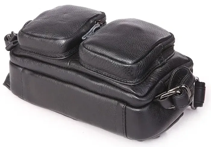 Сумка Vintage 14389 шкіряна Чорна.