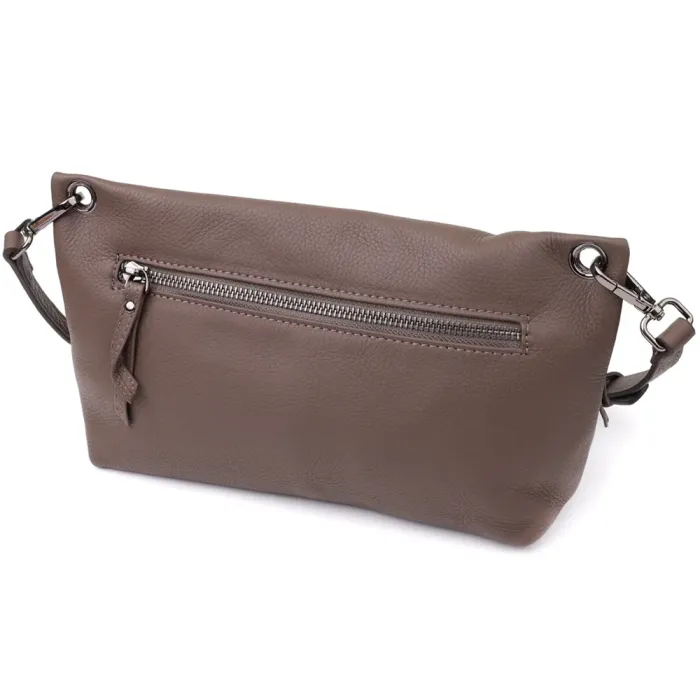 Зручна сумка жіноча на плече з натуральної шкіри Vintage 23006 Коричневий
