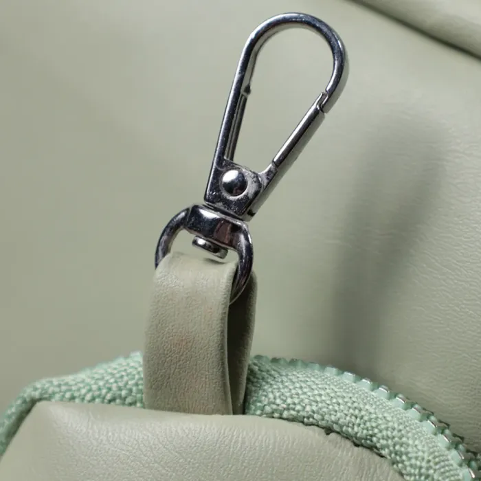 Стильна жіноча сумка крос-боді з монетницею з екошкіри Vintage 22797 Фісташковий