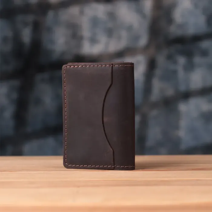 Стильна обкладинка на автодокументи у вінтажній шкірі GRANDE PELLE 22873 Темно-коричнева