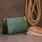 Вместительный клатч из двух частей женский ST Leather 19253 Зеленый