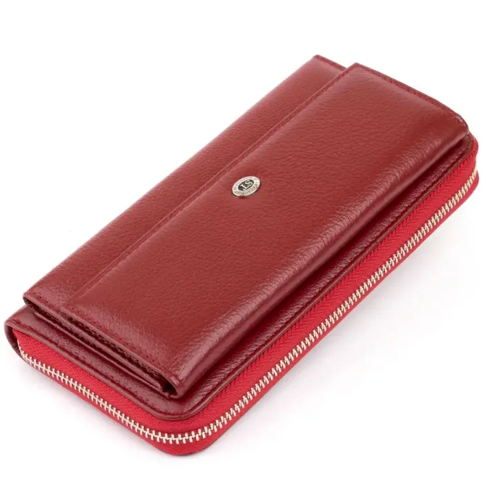 Гаманець шкіряний ST Leather 19293 Бордовий