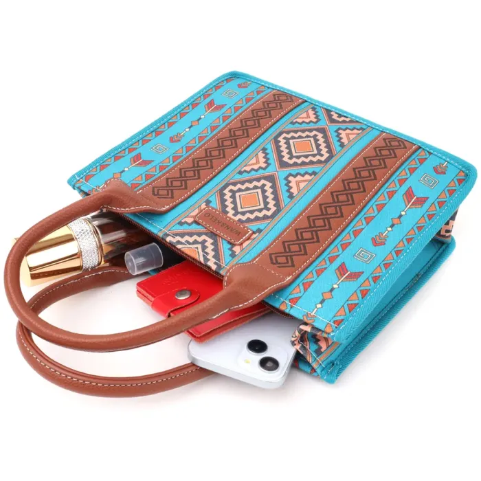 Барвиста жіноча сумка з текстилю Vintage 15151 Різнокольоровий