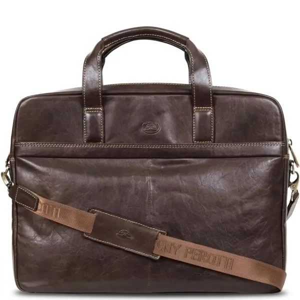 Чоловіча сумка-портфель Tony Perotti Italico 9954-40 moro (90374) Коричнева