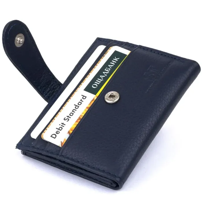 Кошелек-визитница ST Leather 19210 Темно-синий