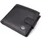 Класичний чоловічий гаманець горизонтального формату із натуральної шкіри ST Leather 23094 Чорний
