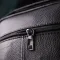 Практична вертикальна сумка для чоловіків із натуральної шкіри Vintage 15114 Чорний