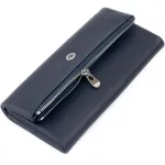 Клатч конверт з кишенею для мобільного жіночий шкіряний ST Leather 19272 Синій