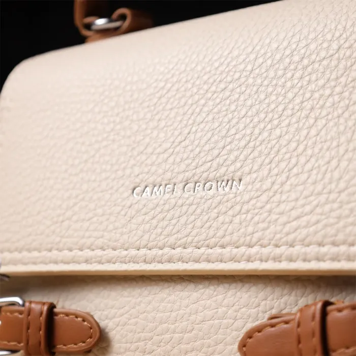 Елегантна жіноча сумка з екошкіри Vintage 15146 Бежевий