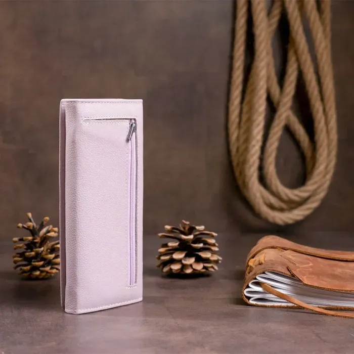 Гаманець на магнітах із клапаном жіночий ST Leather 19242 Ліловий