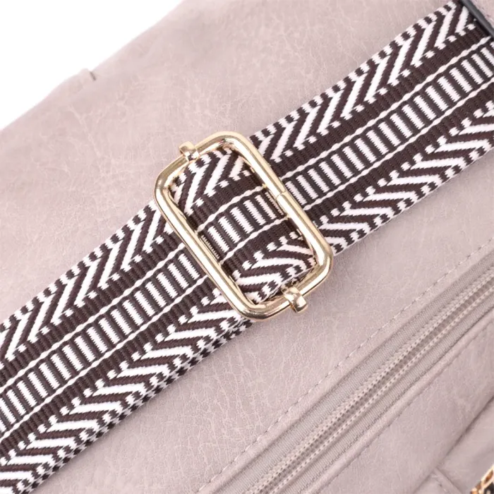 Стильна жіноча сумка через плече з екошкіри Vintage 15119 Бежевий