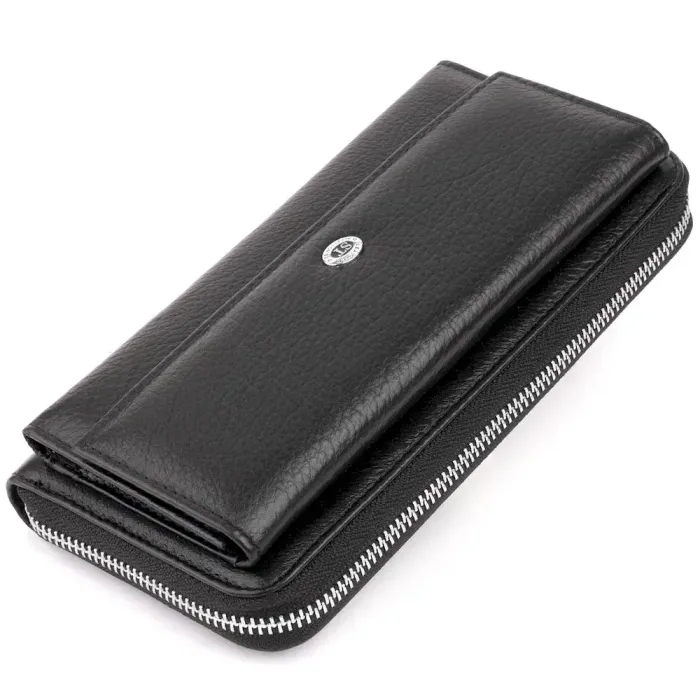 Шкіряний гаманець жіночий ST Leather 19292 Чорний