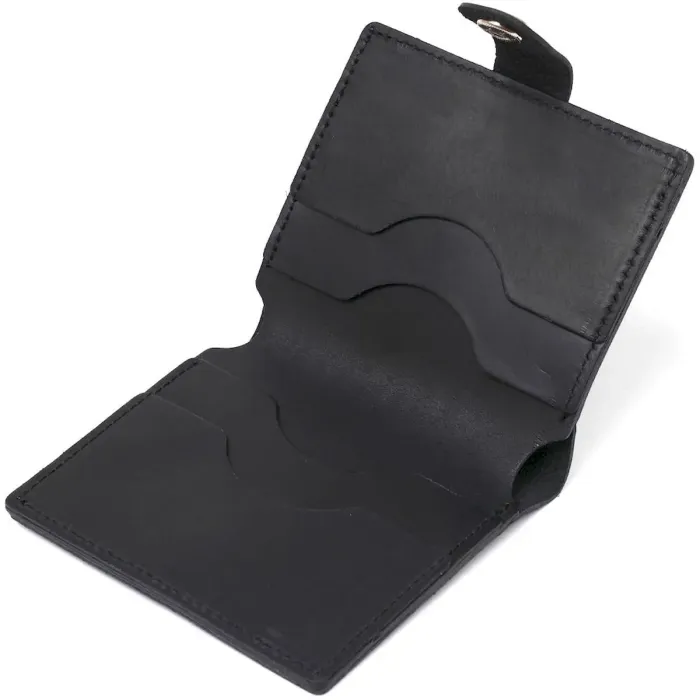 Матовое мужское портмоне из натуральной кожи Shvigel 16495 Черный