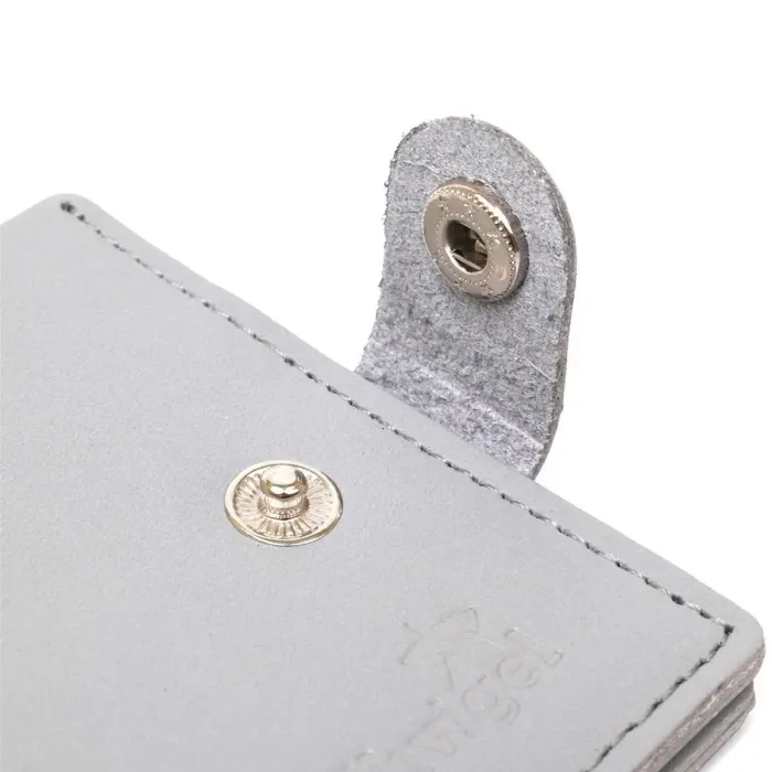 Класичне шкіряне портмоне Shvigel 16472 Сірий