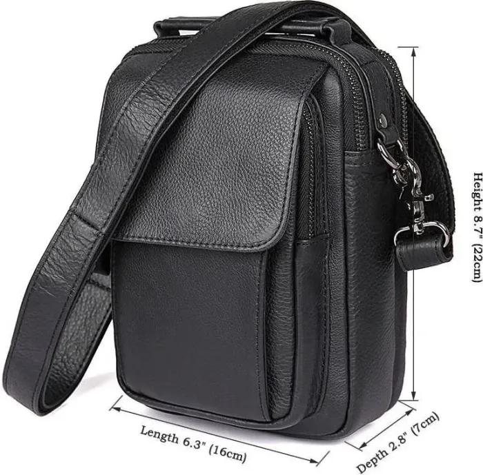 Сумка чоловіча Vintage 14518 Чорна