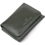 Маленький гаманець зручного формату із натуральної шкіри ST Leather 23076 Зелений