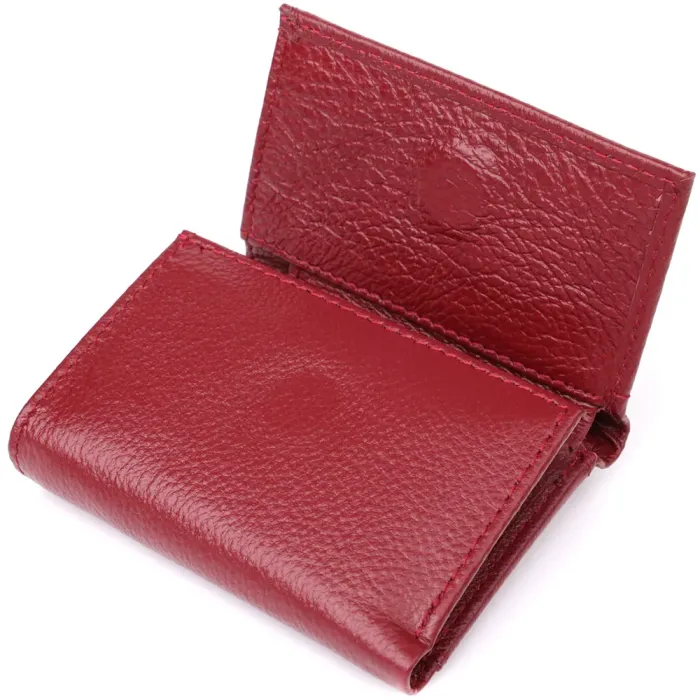 Мініатюрний жіночий гаманець із натуральної шкіри ST Leather 23082 Бордовий