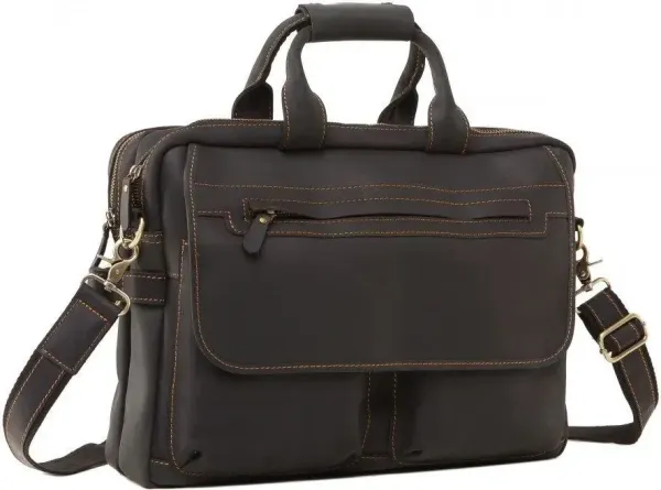 Сумка Vintage 14571 із вінтажної шкіри Коричнева