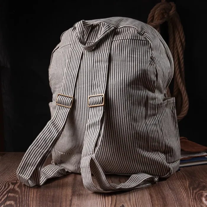 Літній жіночий рюкзак з якісного текстилю Vintage 15077 Молочний