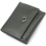 Жіночий мініатюрний гаманець із натуральної шкіри ST Leather 23083 Зелений