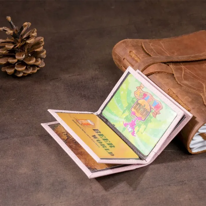 Візитниця-книжка ST Leather 19220 Рожева