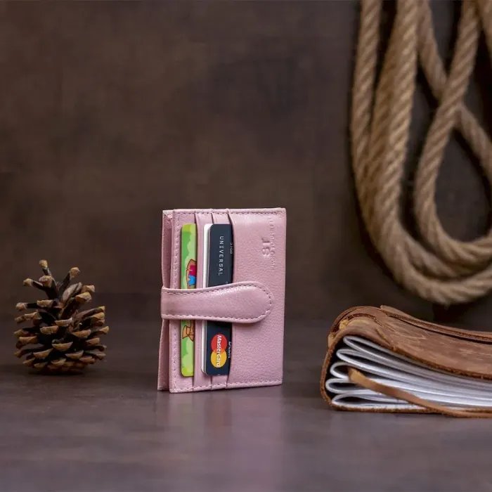 Гаманець-візитниця ST Leather 19209 Рожевий