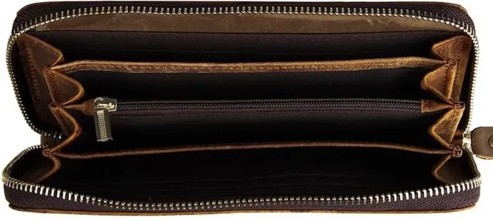 Чоловічий клатч Vintage 14462 шкіра під крокодила Коричневий