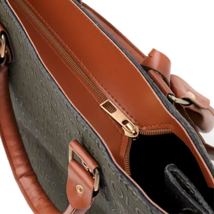 Деловая женская сумка Vintage 18716 Оливковый