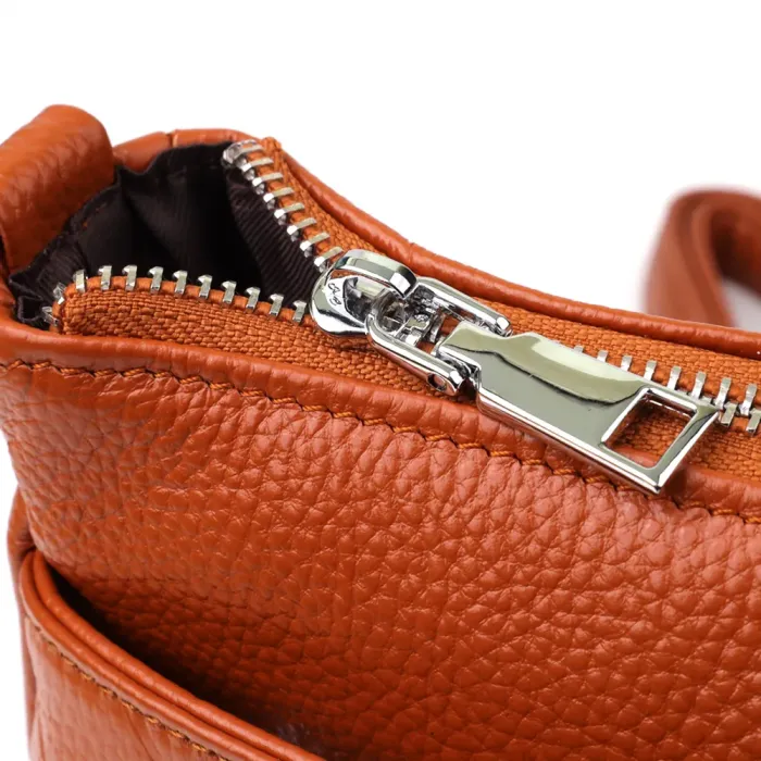 Жіноча сумка з натуральної шкіри з двома ремінцями Vintage 22929 Рудий