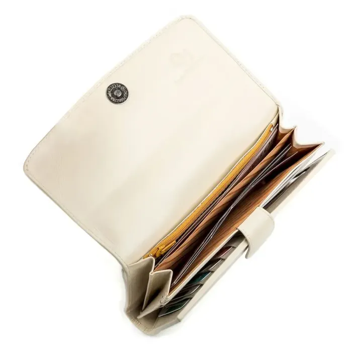 Гаманець жіночий STINGRAY LEATHER 18125 із натуральної шкіри морського ската Бежевий