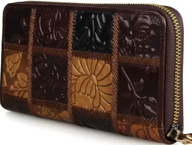 Гаманець жіночий Vintage 14502 на блискавці Коричневий